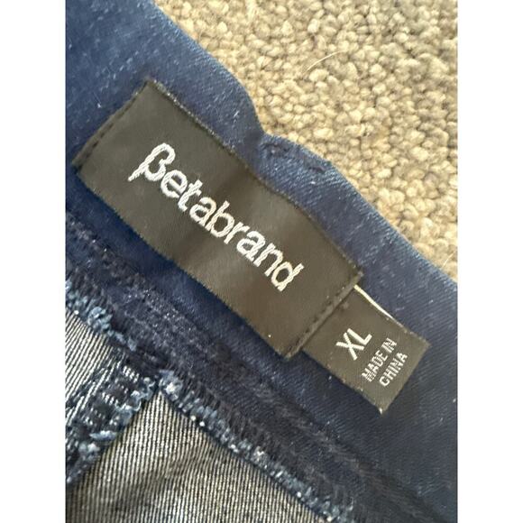 Beta brand dark wide leg pull on stretch jeans XL - Picture 3 of 9